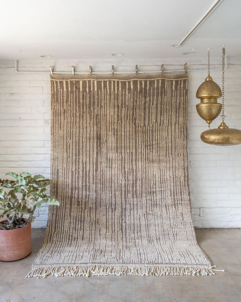 Taupe and cream Contemporary Soukie Beni M'rirt