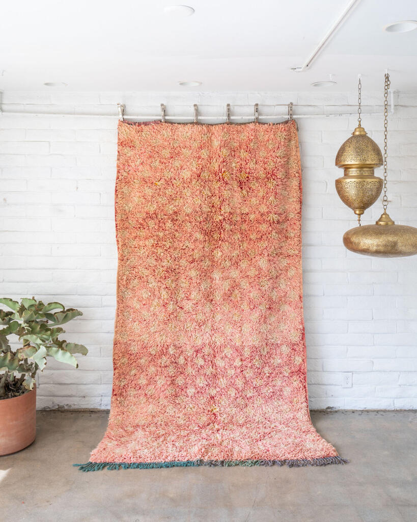 Vintage Pink Wool Boujad